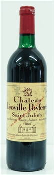 Chateau Leoville Poyferre 1990 (damage label)