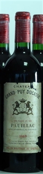 Grand Puy Ducasse 1989 (damage label)