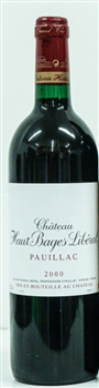 Haut Bages Liberal 2000 (damage label)